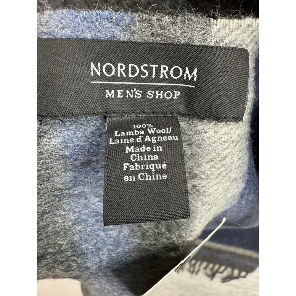 Nordstrom Men's Shop Lambswool Stripe Scarf NWT 12